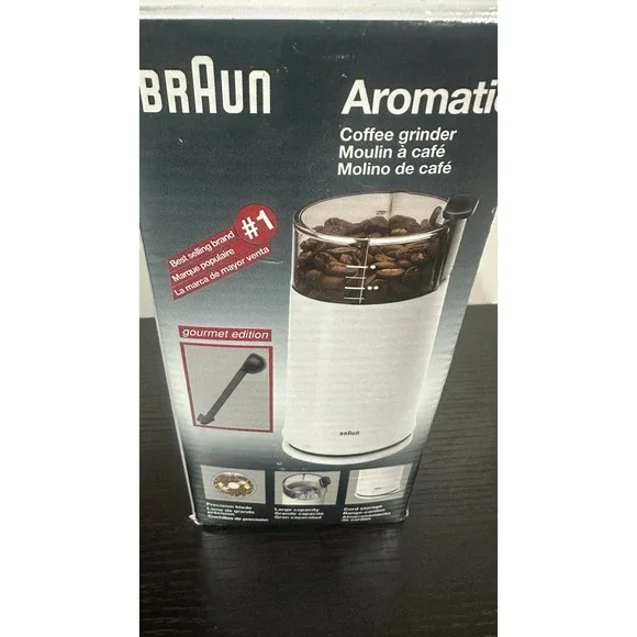 Braun Aromatic Coffee Grinder Gourmet Edition KSM-4 2.5 oz Box & Instructions - Picture 9 of 14